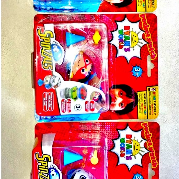 Ryan's World Watch Spinzals lot of 3 - Picture 1 of 3